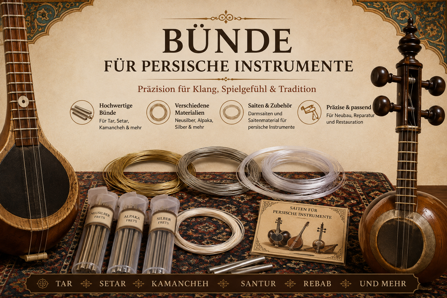 Bünde & Bundmaterial für Persische Tar und Setar category icon/image